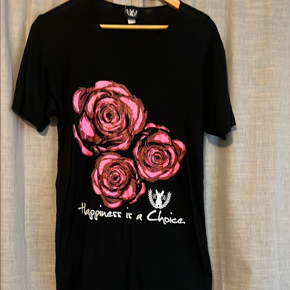 Black and Pink Graphic Short Sleeve Tee